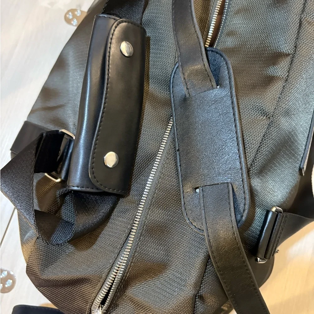 Versace ‎ Parfums Black Duffel Bag